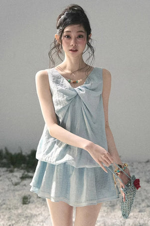 Sweet V-Neck Summer Dress