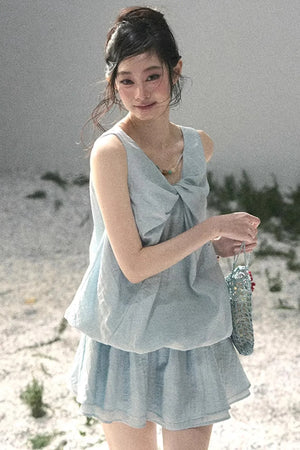 Sweet V-Neck Summer Dress