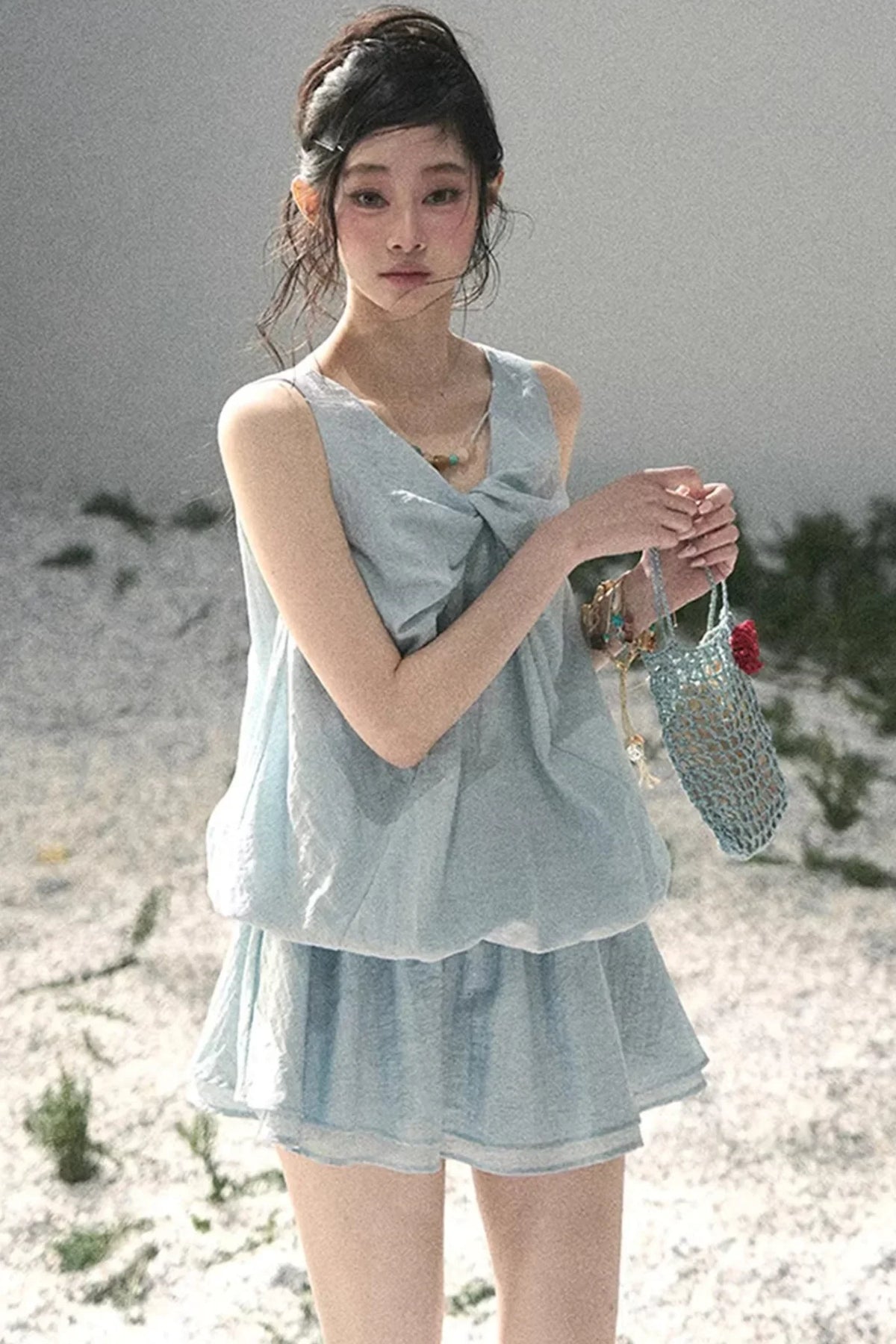 Sweet V-Neck Summer Dress