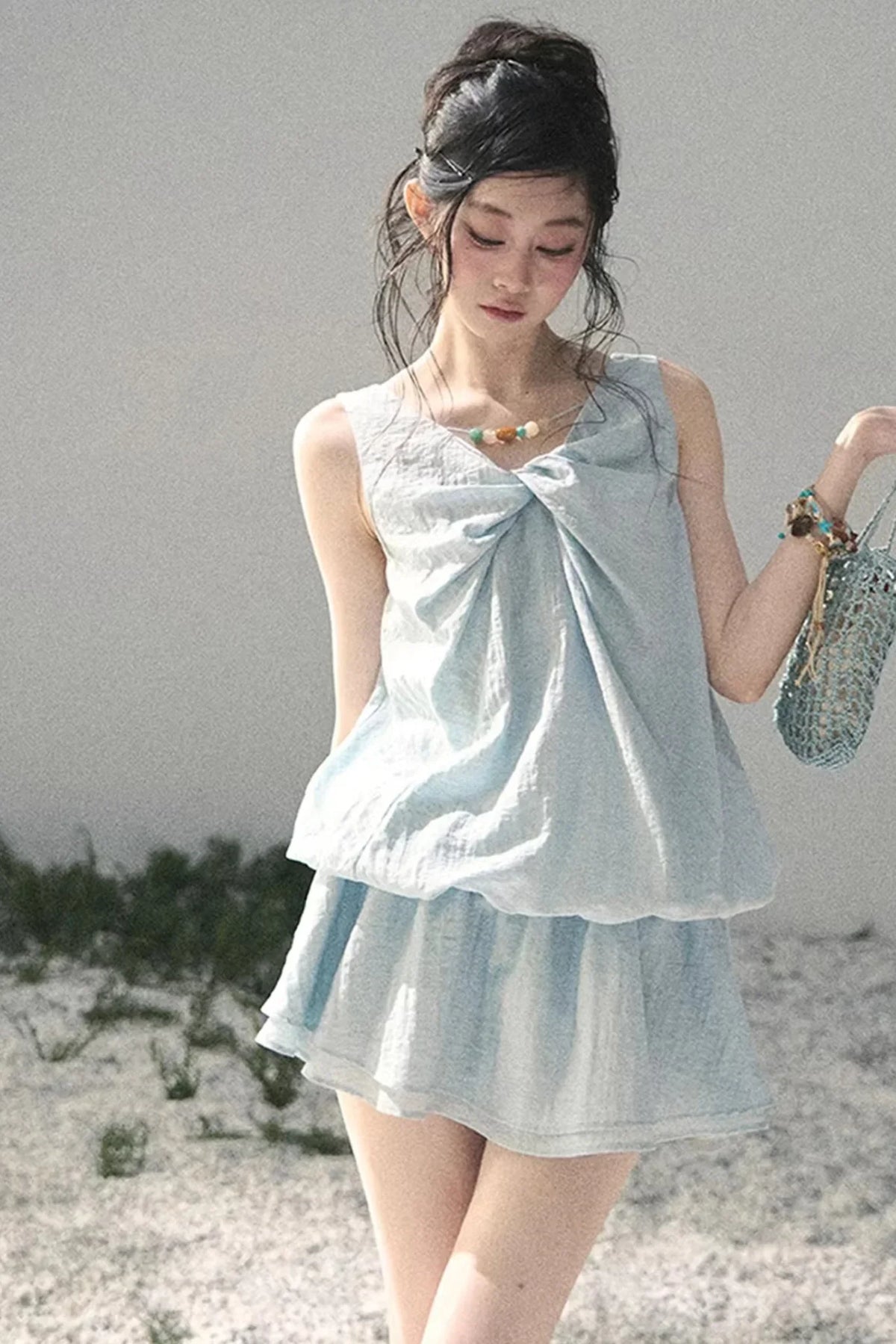 Sweet V-Neck Summer Dress