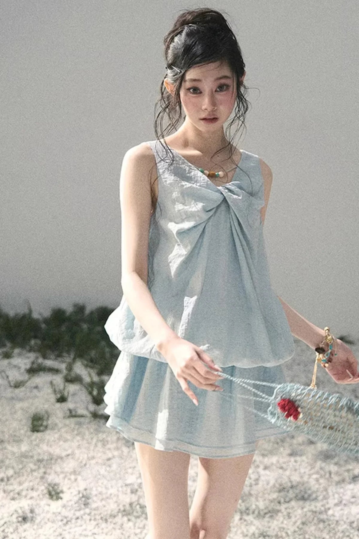 Sweet V-Neck Summer Dress