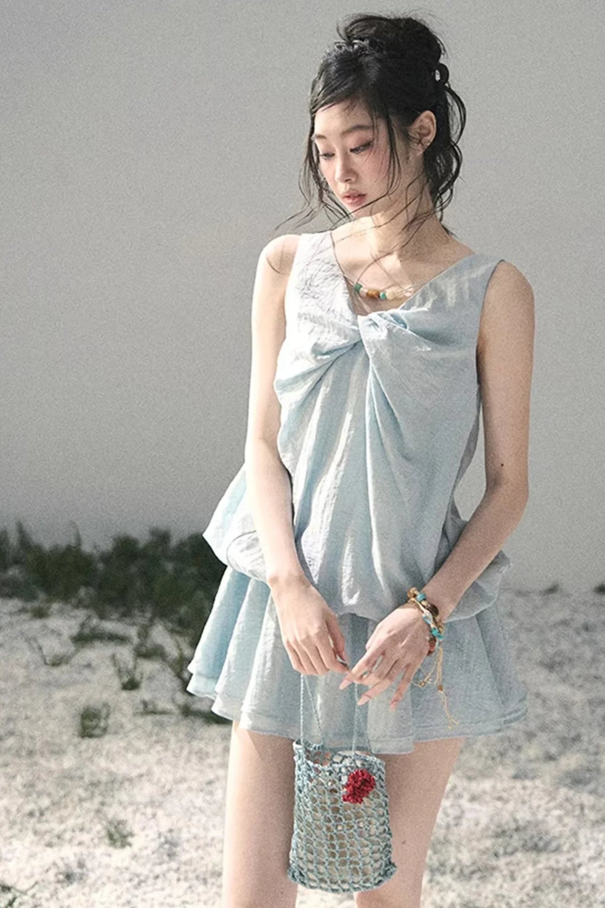 Sweet V-Neck Summer Dress