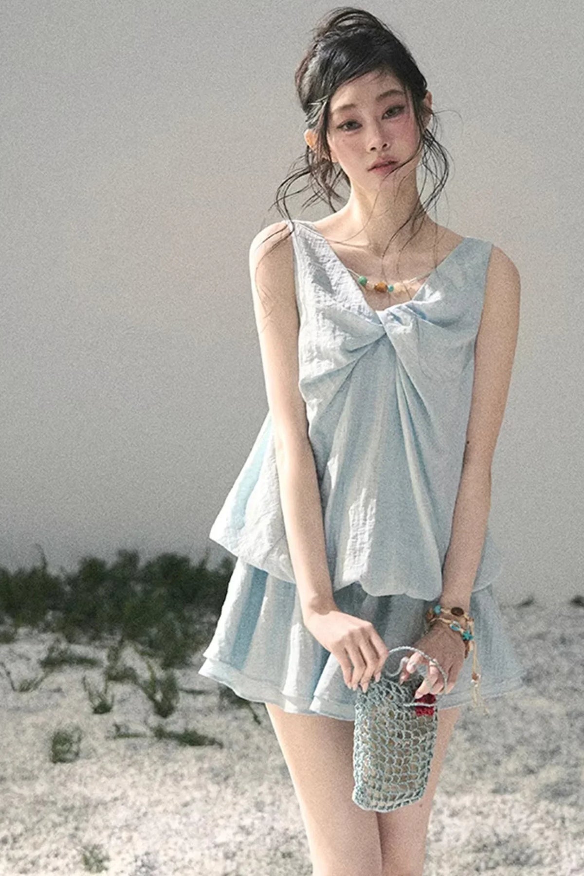 Sweet V-Neck Summer Dress