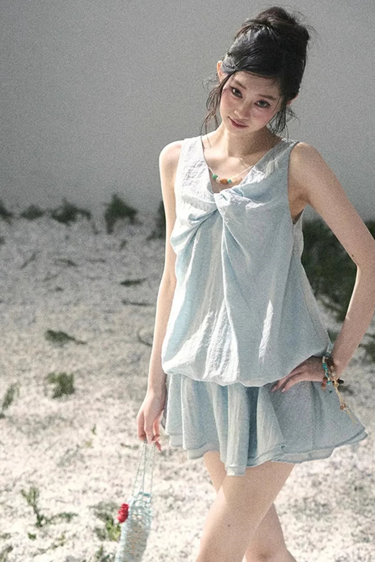 Sweet V-Neck Summer Dress