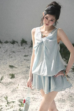 Sweet V-Neck Summer Dress