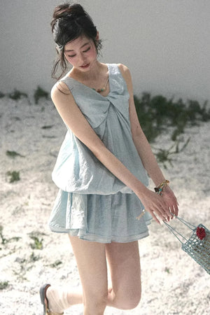 Sweet V-Neck Summer Dress