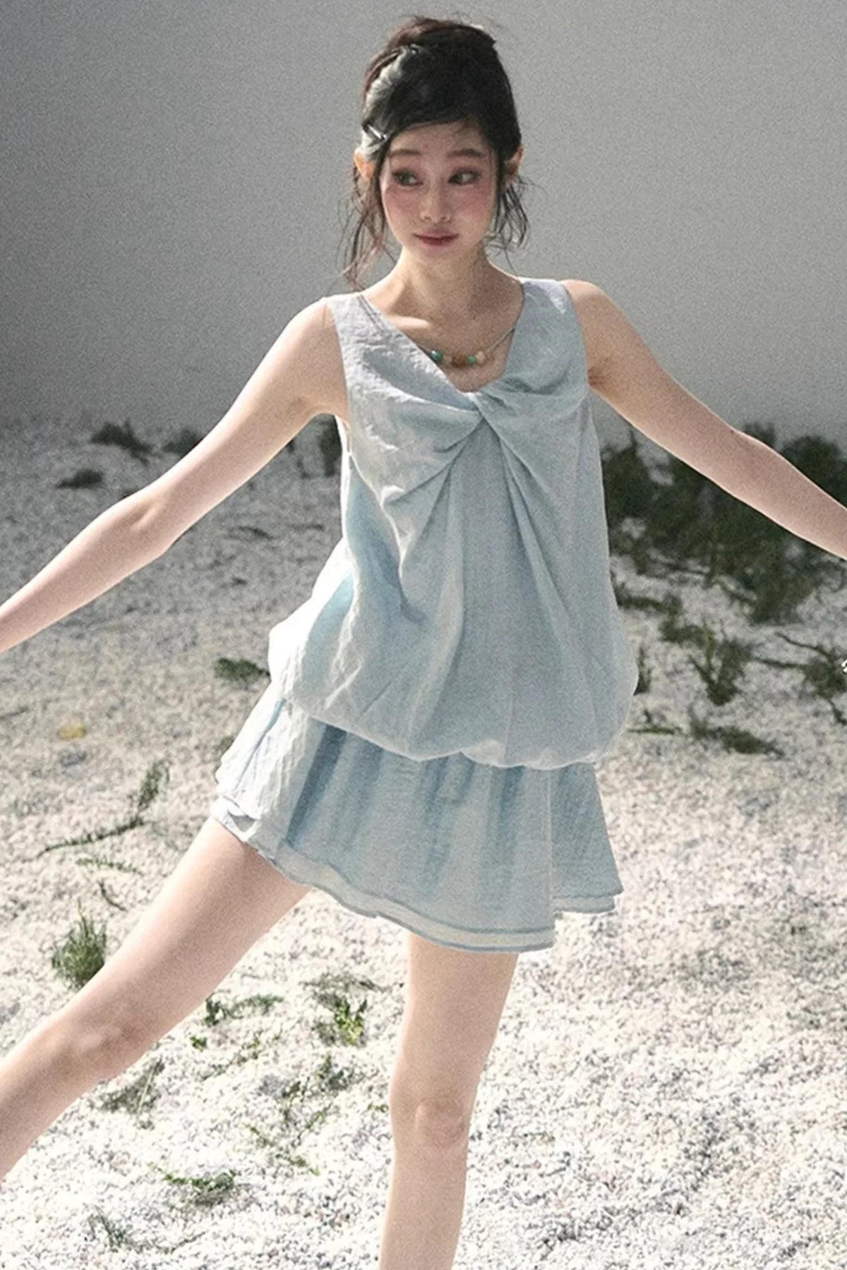 Sweet V-Neck Summer Dress