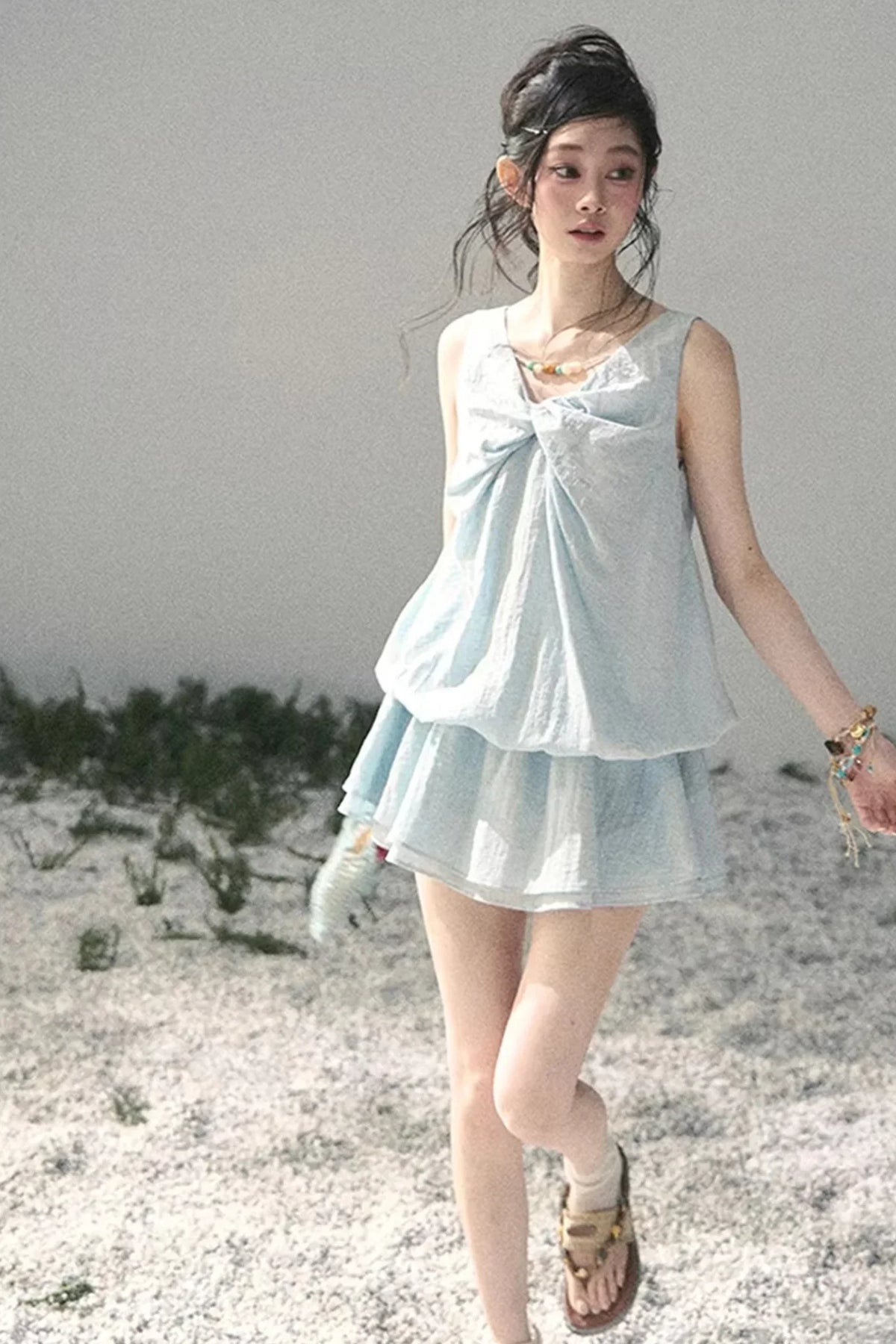Sweet V-Neck Summer Dress