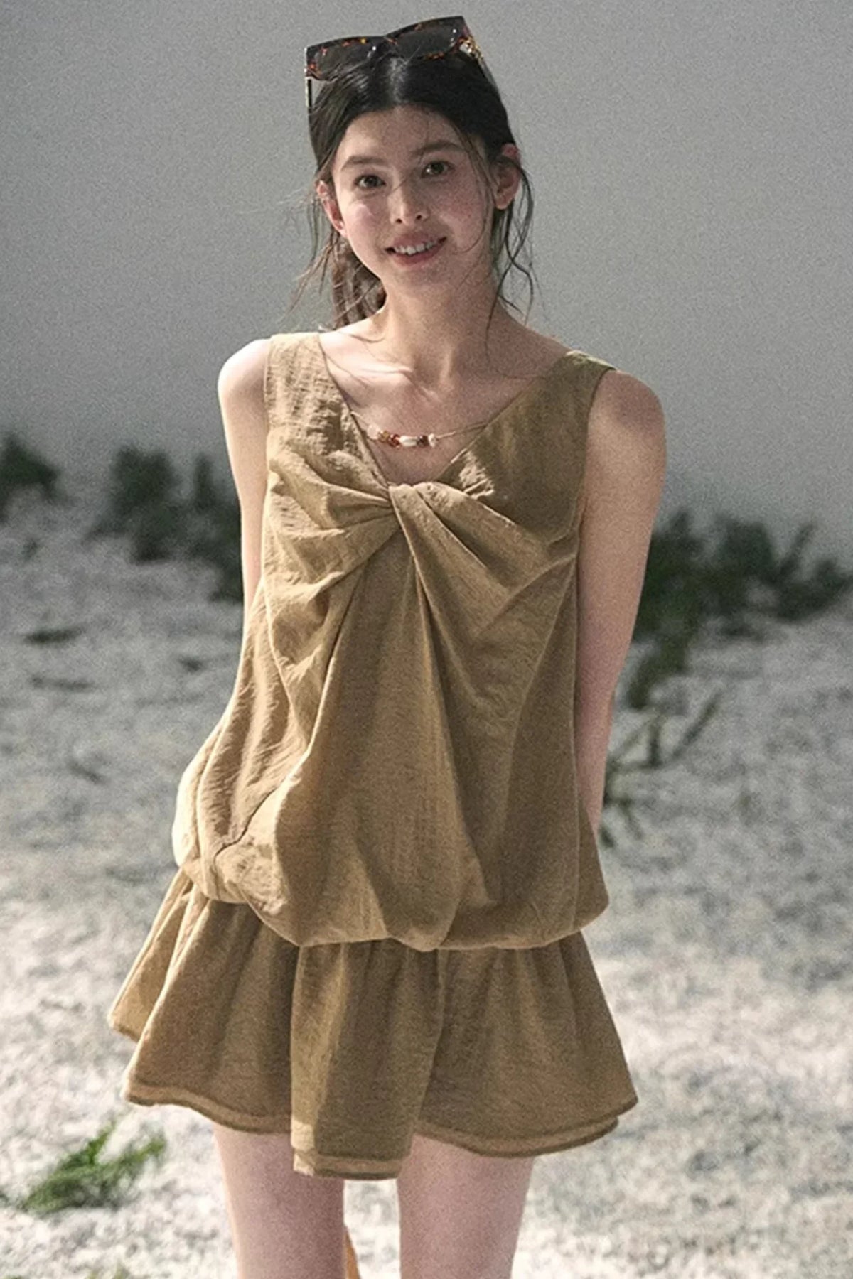 Sweet V-Neck Summer Dress