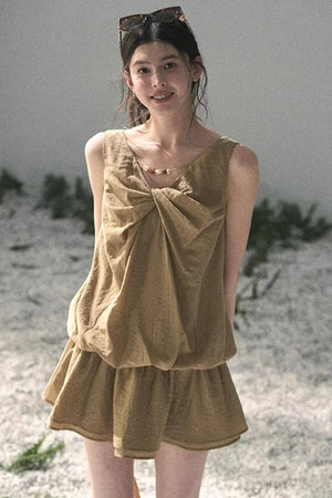 Sweet V-Neck Summer Dress