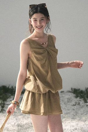 Sweet V-Neck Summer Dress