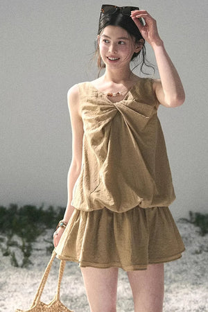 Sweet V-Neck Summer Dress