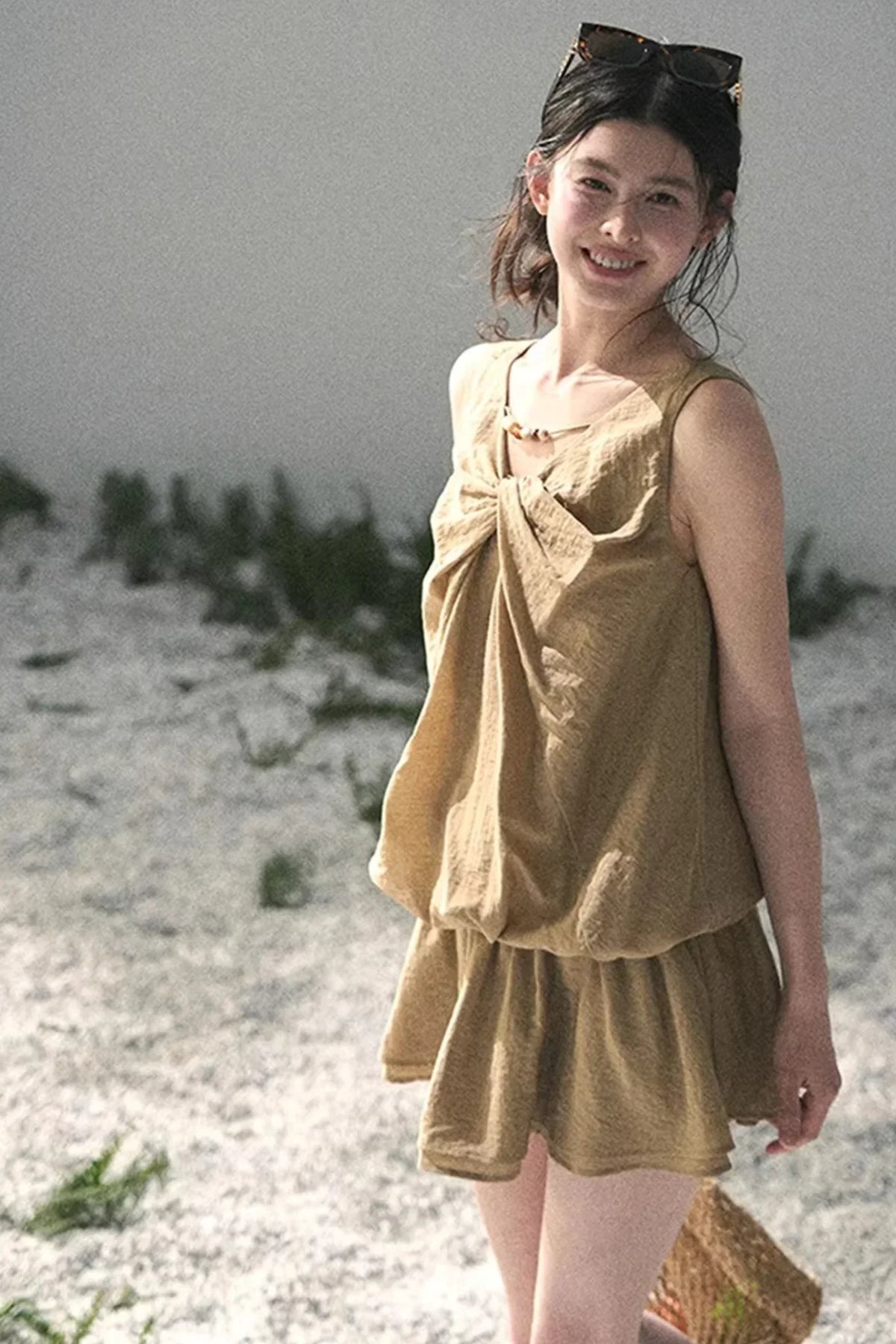 Sweet V-Neck Summer Dress