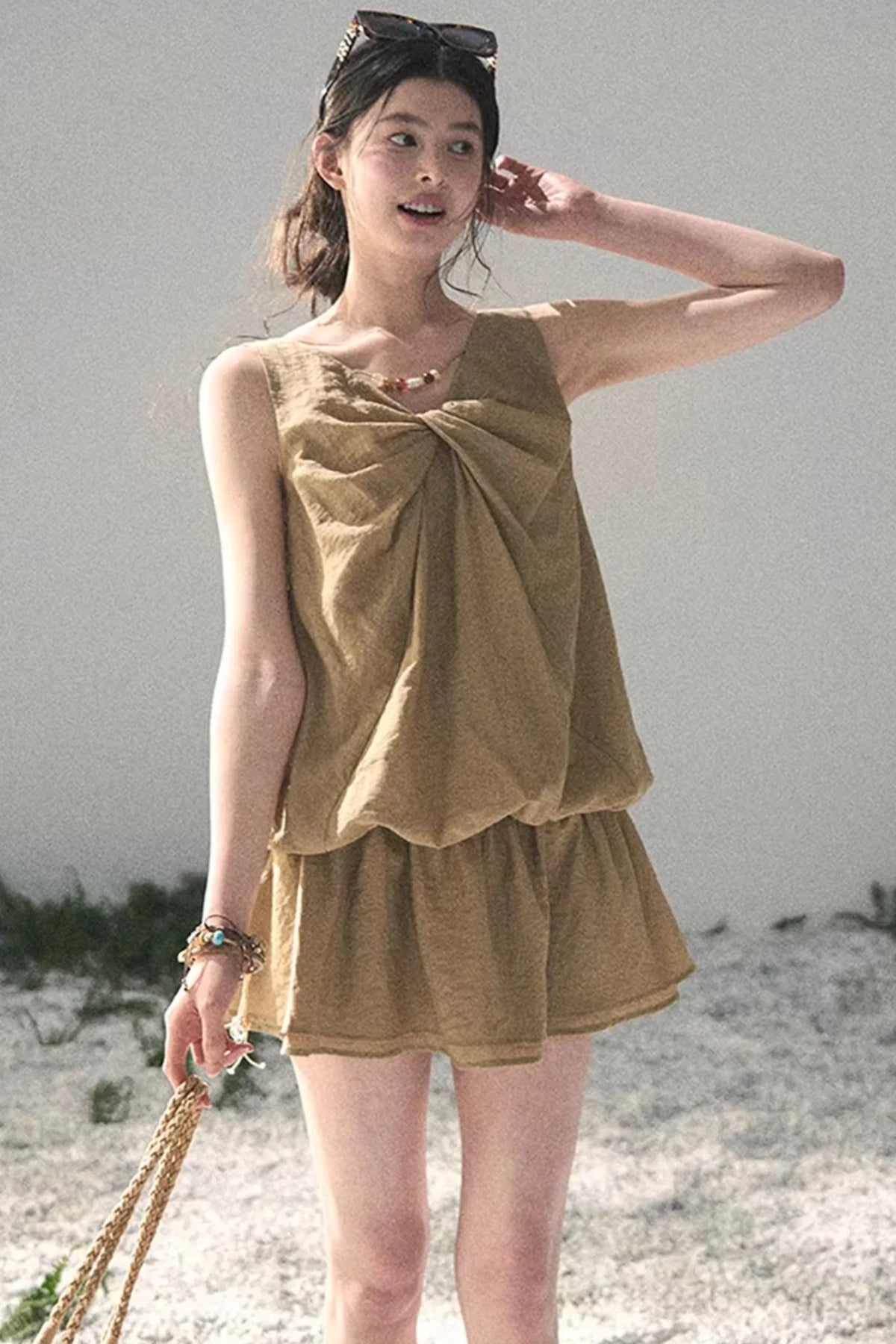 Sweet V-Neck Summer Dress