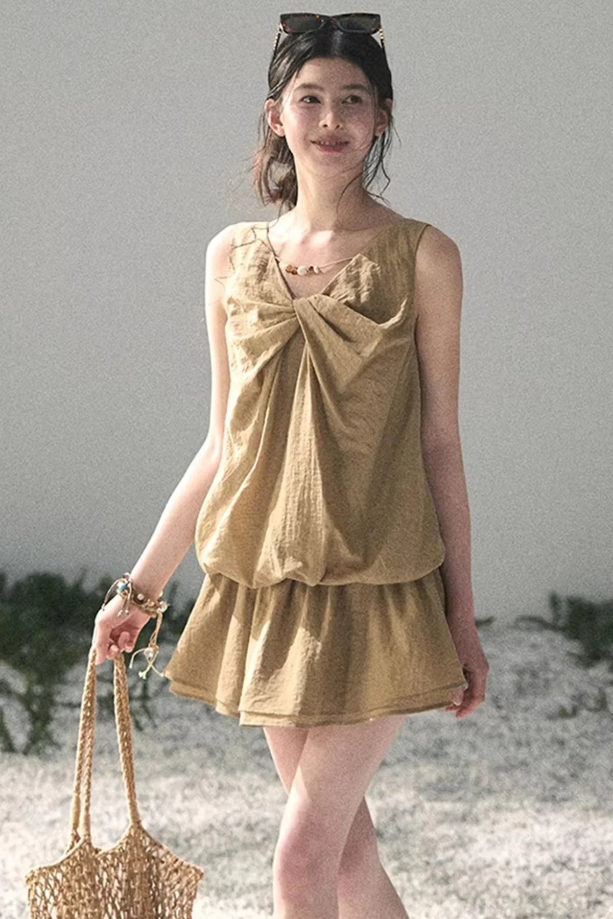 Sweet V-Neck Summer Dress