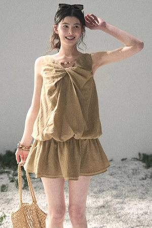 Sweet V-Neck Summer Dress