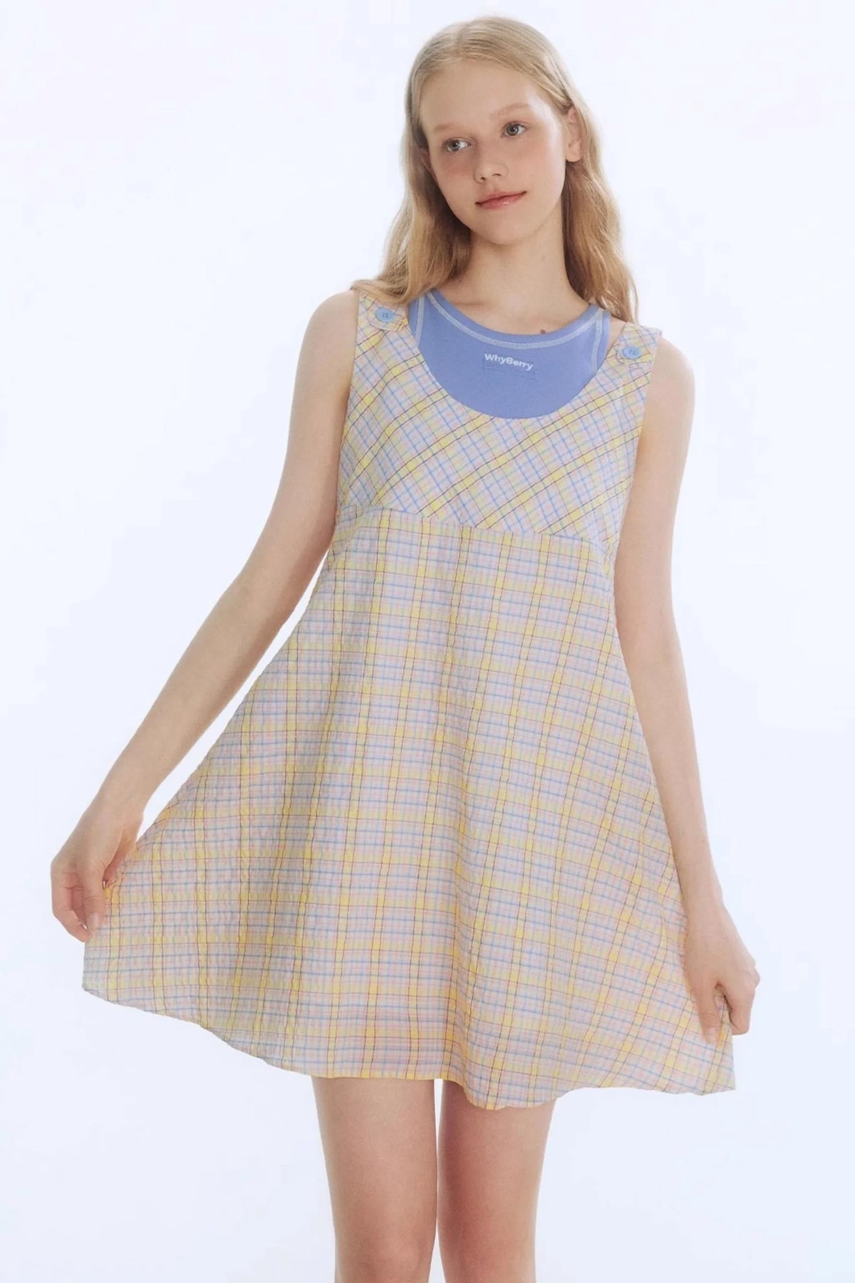 Tangerine Playful Clash Dress