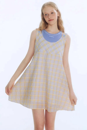Tangerine Playful Clash Dress