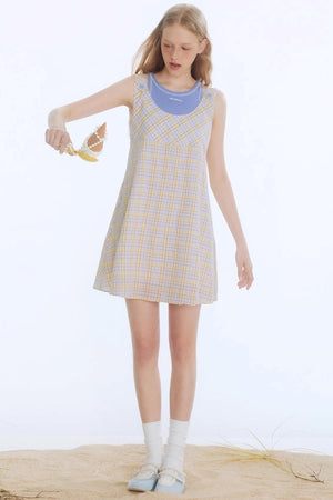 Tangerine Playful Clash Dress