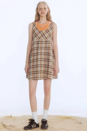 Tangerine Playful Clash Dress