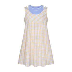 Tangerine Playful Clash Dress