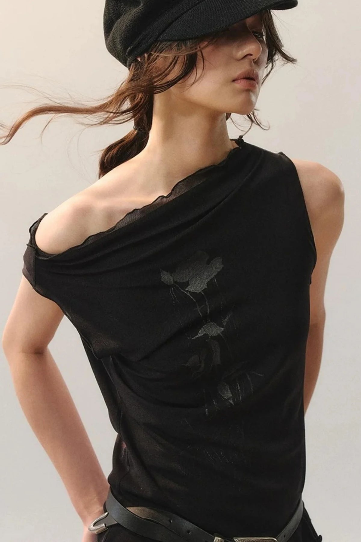 Tassel Embroidery Knit Top