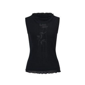 Tassel Embroidery Knit Top