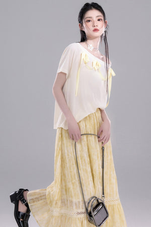 Tasseled Drape Dress Set
