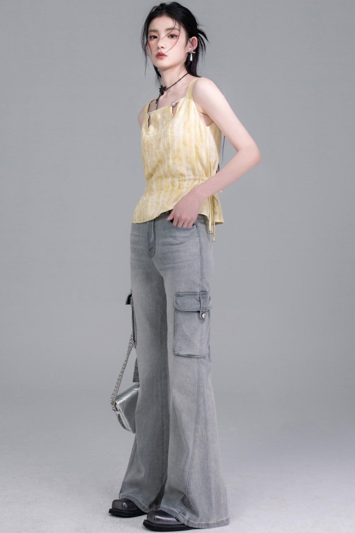Tasseled Drape Dress Set