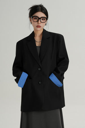 Temperament Design Lace-Up Blazer