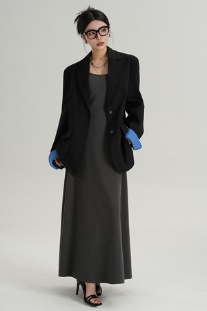 Temperament Design Lace-Up Blazer