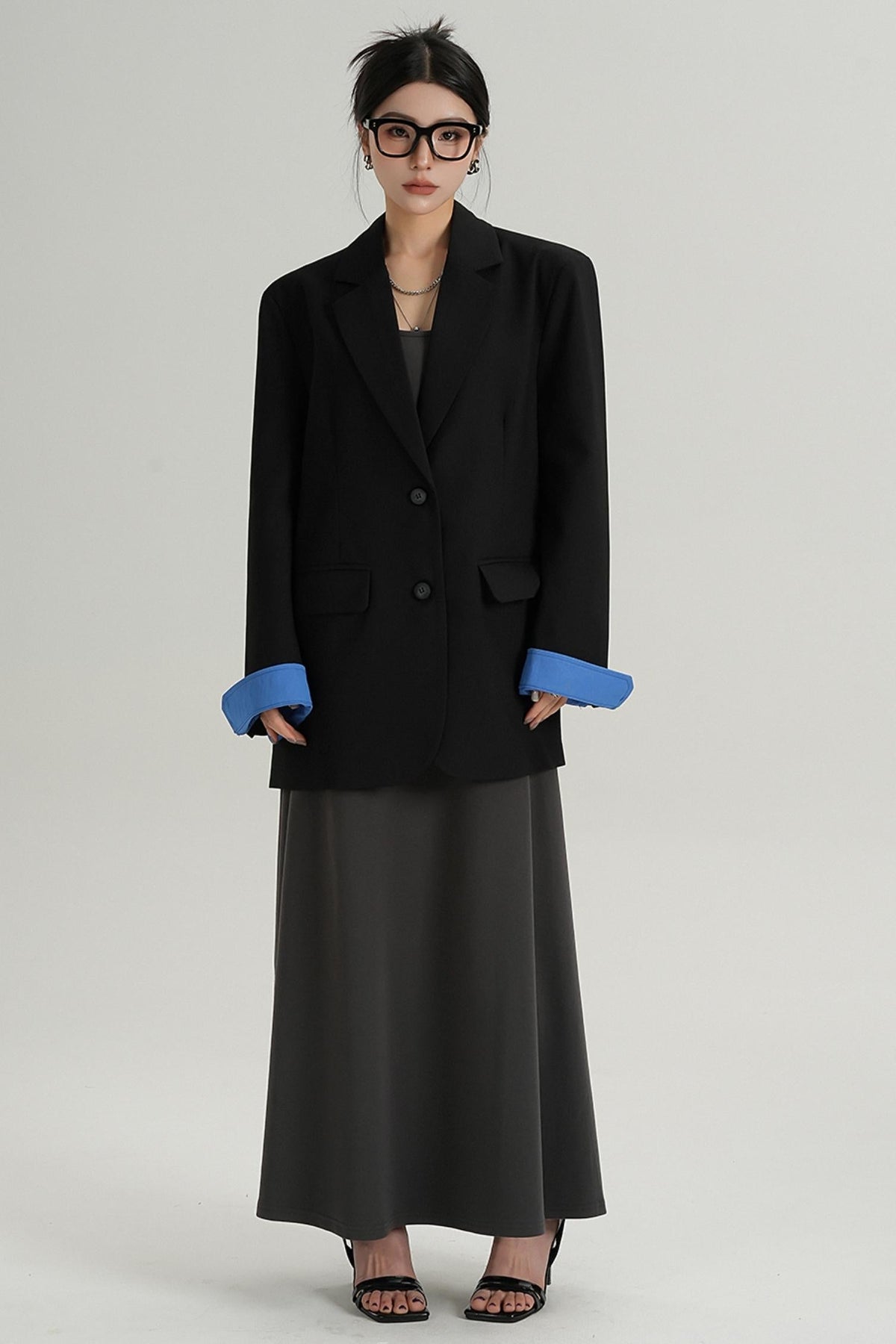 Temperament Design Lace-Up Blazer