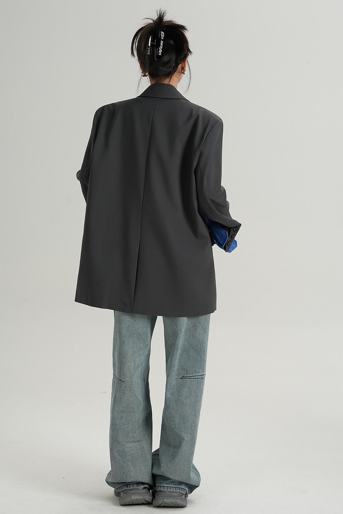 Temperament Design Lace-Up Blazer