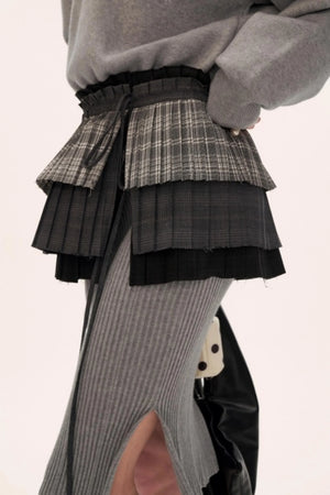Temperament Gray Sweater Dress