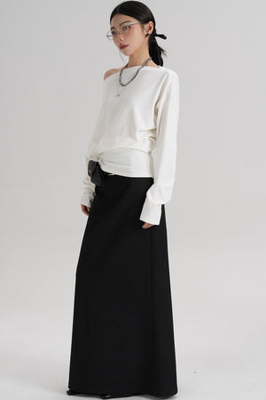 Temperament Shoulder T-shirt