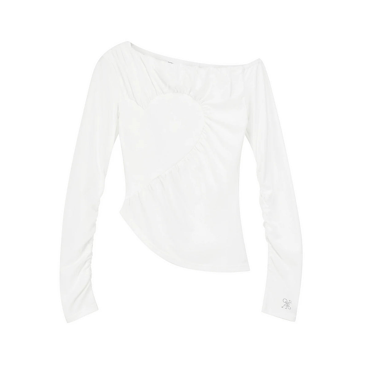 Temperament Slanted Shoulder T-Shirt
