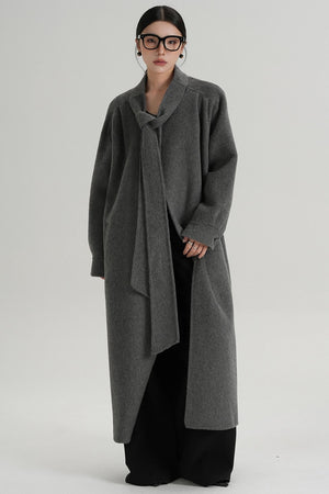 Temperament Woolen Long Coat