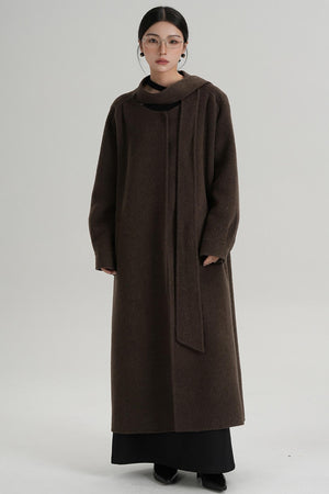 Temperament Woolen Long Coat