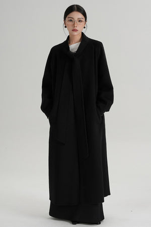 Temperament Woolen Long Coat