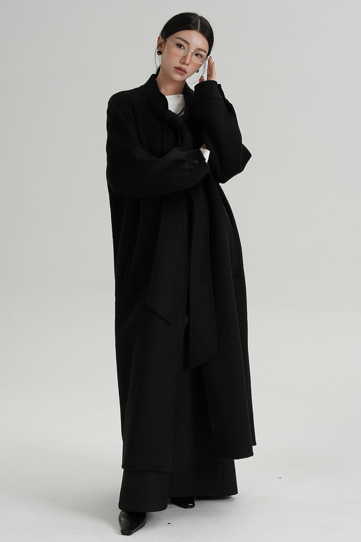 Temperament Woolen Long Coat