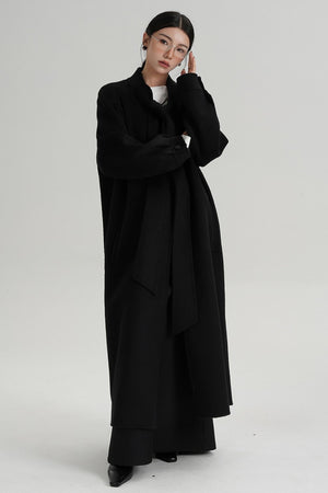 Temperament Woolen Long Coat