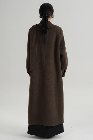 Temperament Woolen Long Coat