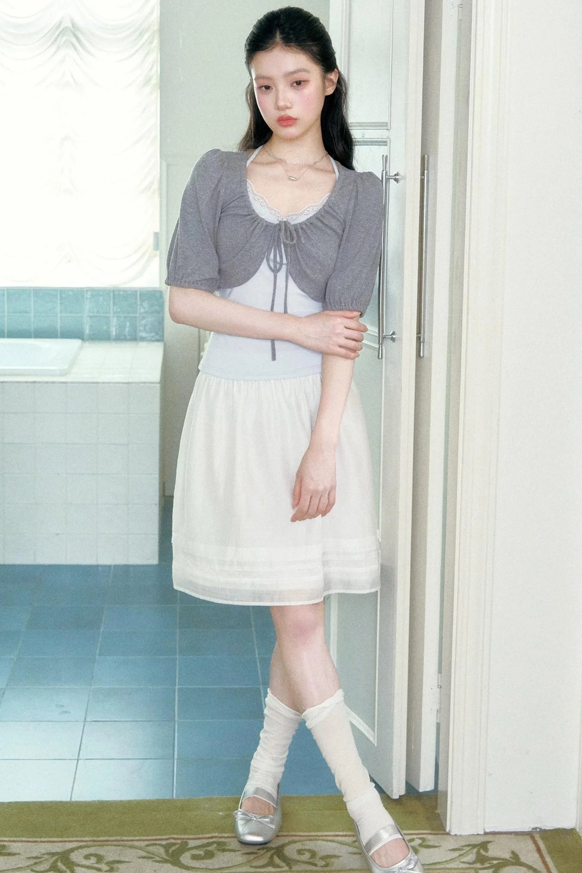 Tencel A-Line Midi Skirt