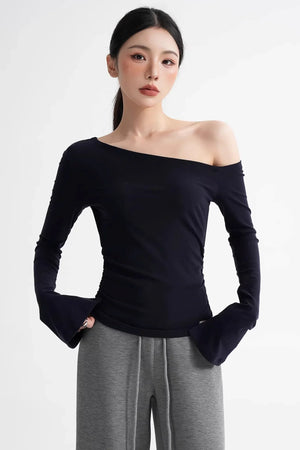 Tencel Asymmetrical Flared Top