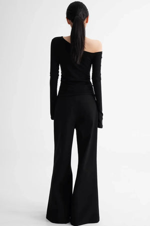 Tencel Asymmetrical Flared Top