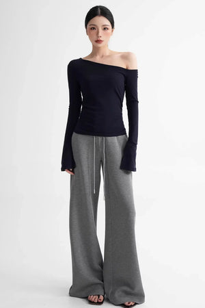 Tencel Asymmetrical Flared Top