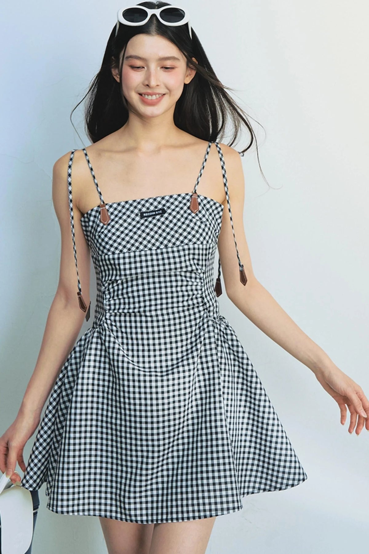 Tencel Checkered Camisole Dress