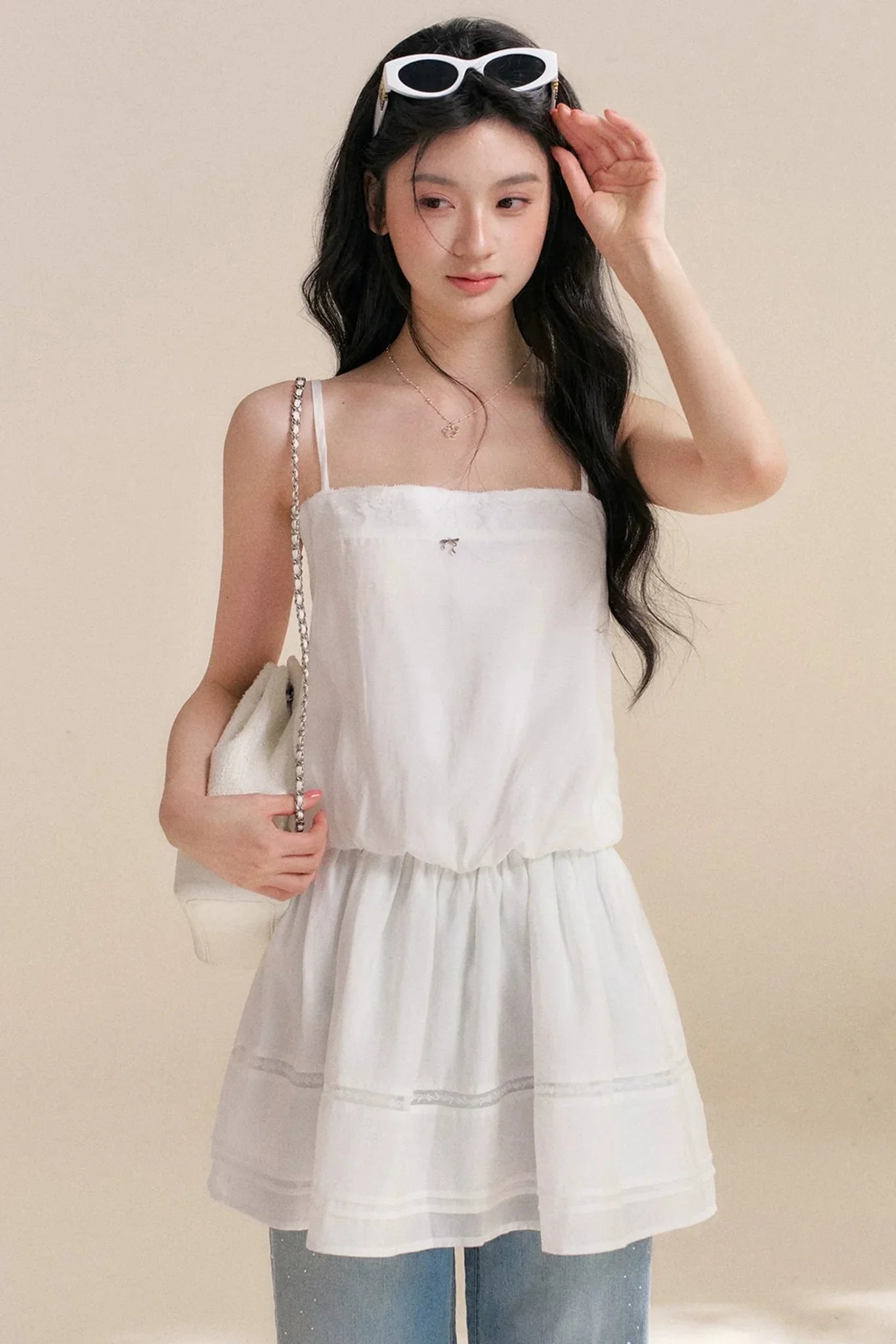 Tencel Lace Patchwork Dress