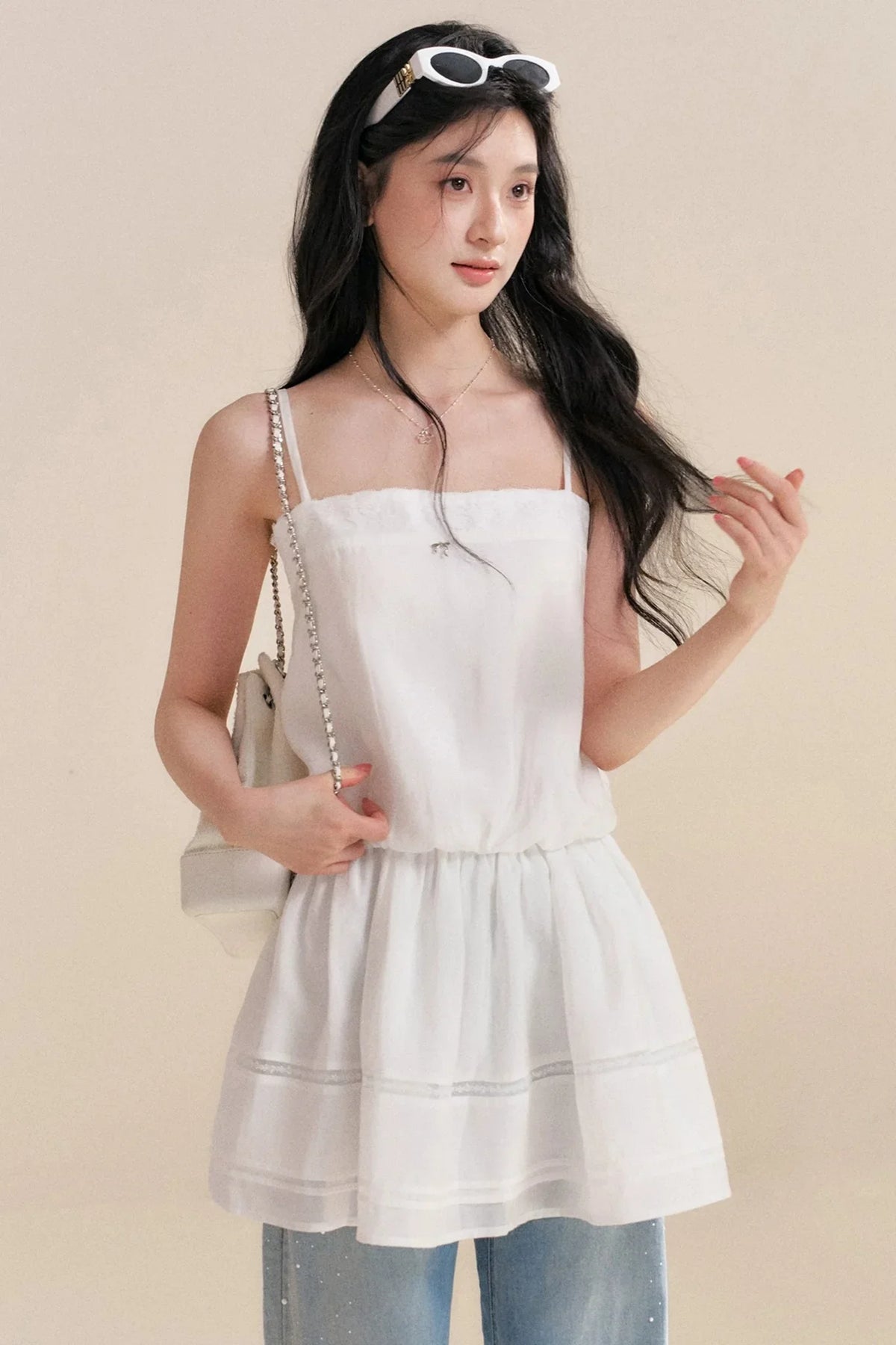 Tencel Lace Patchwork Dress