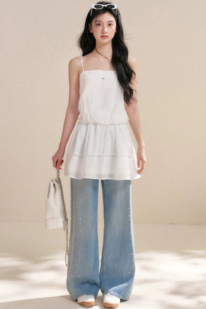 Tencel Lace Patchwork Dress